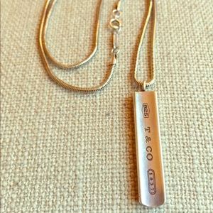 Tiffany & Co. silver bar necklace